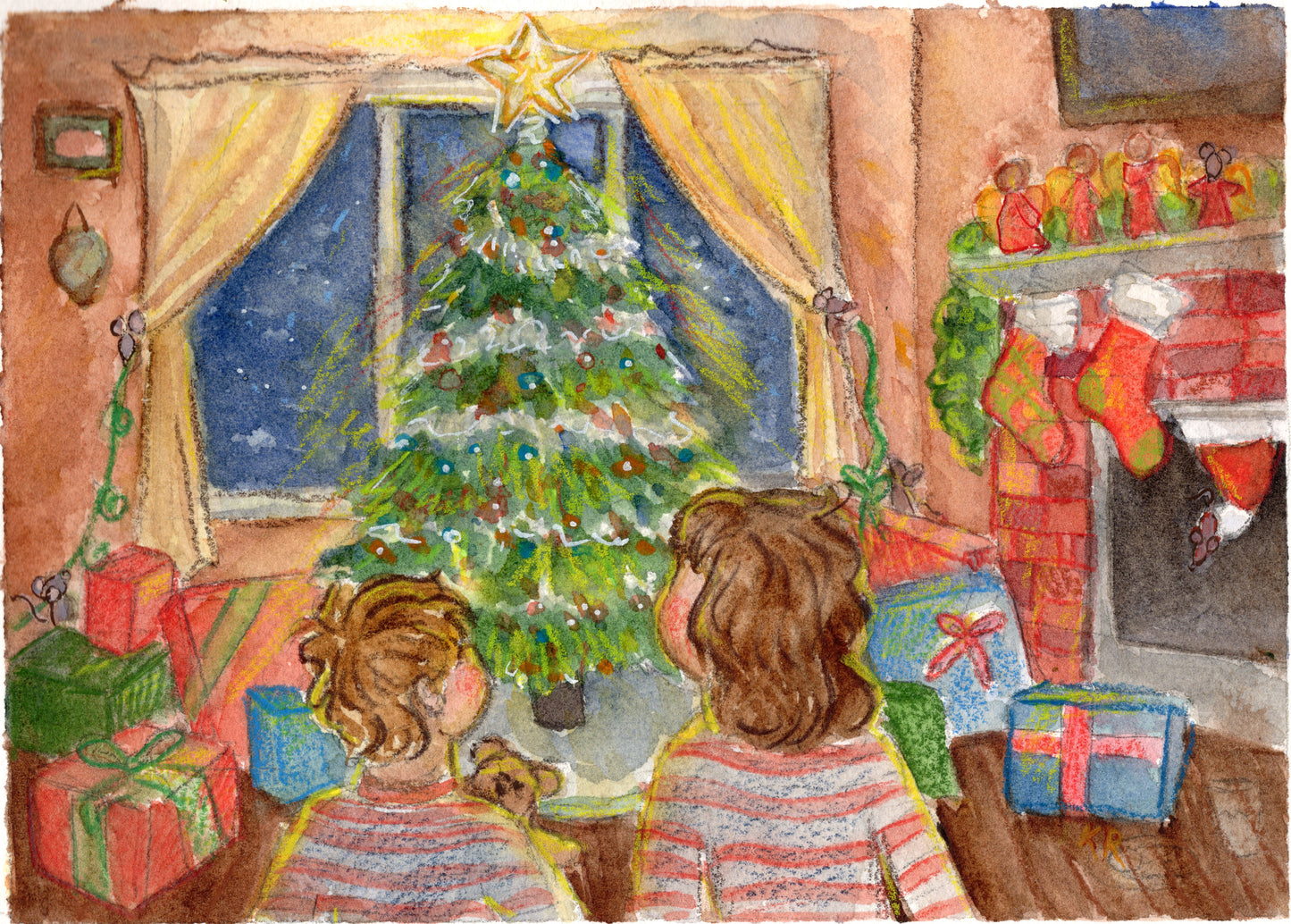 Nostalgia Christmas 5in by 7in Original