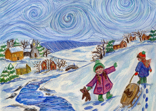 Winter Wonderland 8in by 10in Original